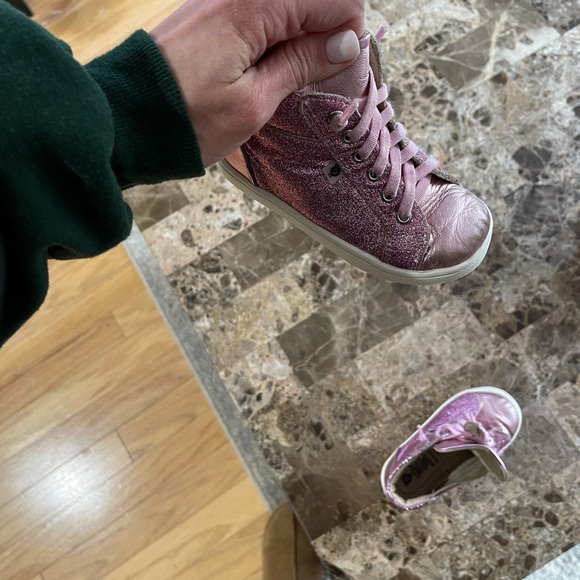 GUC Old Soles Sparkly Sneakers Sz 25 - Picture 5 of 9